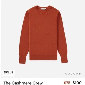 COMING SOON Everlane - Cashmere Crew in Rust